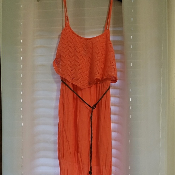 Coral Maxi Dress - Picture 1 of 9